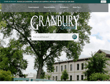 Tablet Screenshot of granbury.org